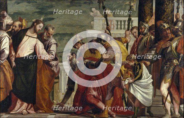 Jesus healing the servant of a Centurion. Artist: Veronese, Paolo (1528-1588)