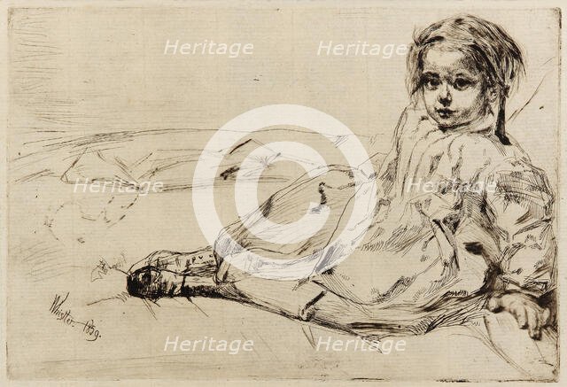 Bibi Valentin, 1859. Creator: James Abbott McNeill Whistler.