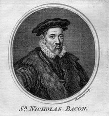 Sir Nicholas Bacon, 16th century English politician.Artist: T Chambars