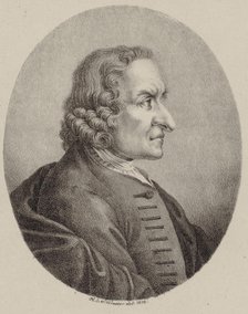 Portrait of the violinist and composer Giuseppe Tartini (1692-1770)  , 1818. Creator: Winter, Heinrich Eduard von (1788-1825).