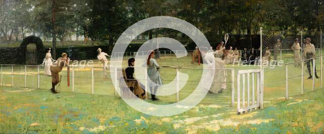 The Tennis Party, 1885. Creator: Sir John Lavery.