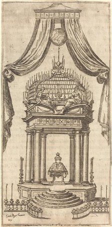 The Catafalque, 1612. Creator: Jacques Callot.