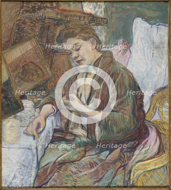 Madame Favre at her toilet, 1891. Artist: Toulouse-Lautrec, Henri, de (1864-1901)