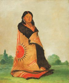 Mong-shóng-sha, Bending Willow, Wife of Great Chief, 1832. Creator: George Catlin.