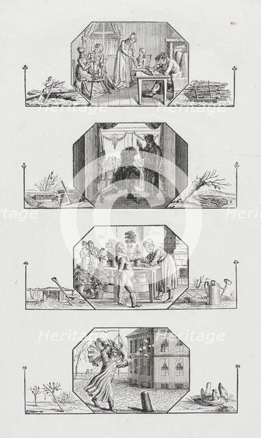 Four Seasons, 19th century. Creator: Unknown.