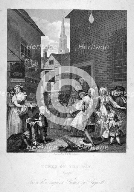 'Noon', 1738.     Artist: WH Worthington