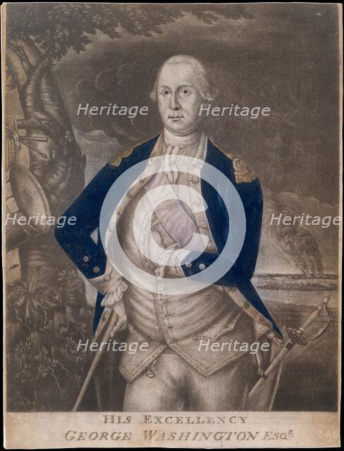 His Excellency George Washington Esq-r., ca. 1777. Creators: Joseph Hiller, Samuel Blyth.