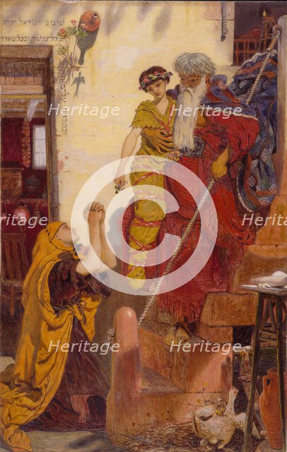 Elijah and the Widow's Son, 1864. Creator: Ford Madox Brown.