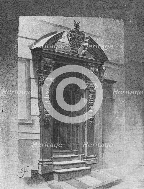 'Doorway, Painter Stainers' Hall', 1890. Artist: Unknown.