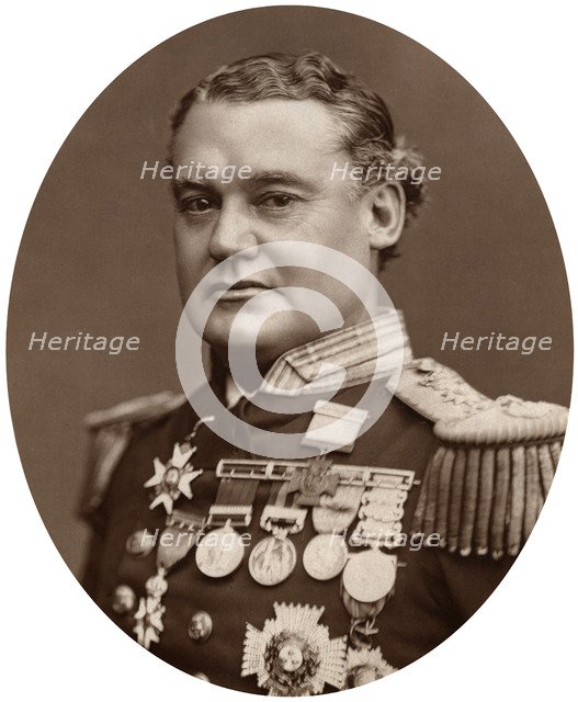 Rear-Admiral Sir William Nathan Wright Hewett, 1882.Artist: Lock & Whitfield