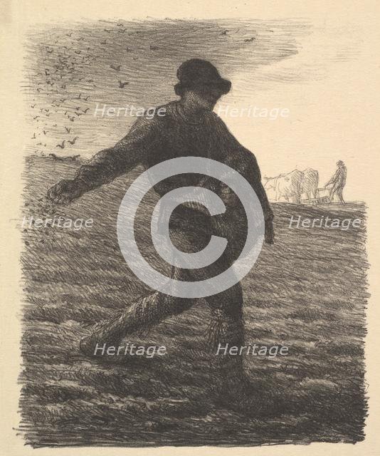 The Sower, 1851. Creator: Jean Francois Millet.