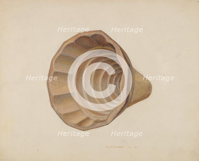 Jelly Mold, c. 1940. Creator: George H. Alexander.