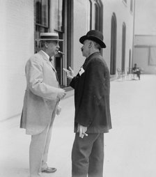 B.B. Odell with unidentified gentleman, 1910. Creator: Bain News Service.