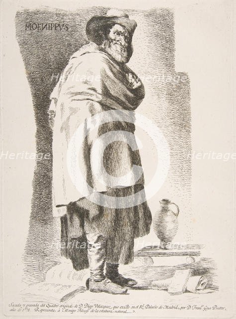 Moenippus (Menipo Filosofo), 1778. Creator: Francisco Goya.