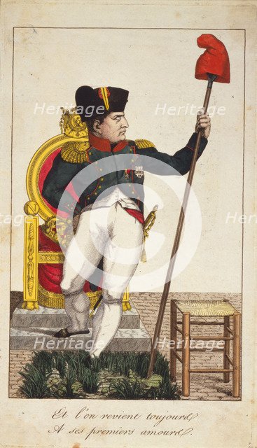 Et l'on revient toujours A ses premiers amours (We always go back to our first loves), 1815. Artist: Anonymous  