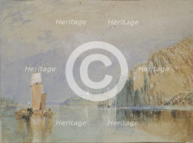 Coteaux de Mauves, c1830. Artist: JMW Turner.