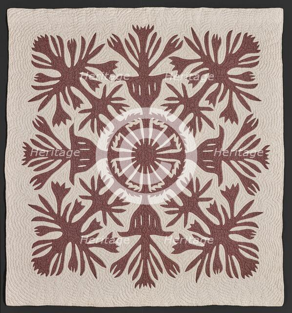 Quilt, about 1900. Creator: Unknown.