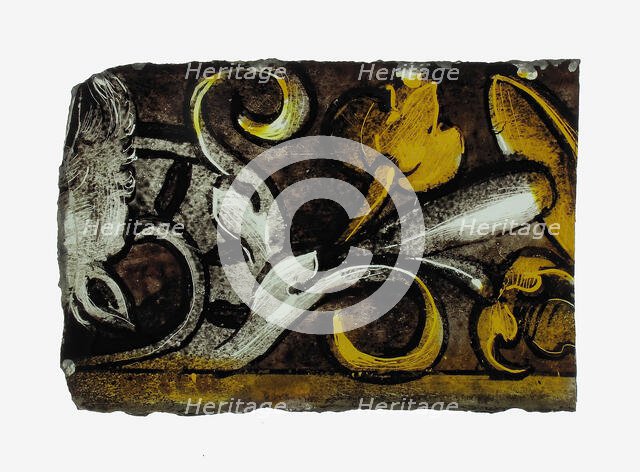 Glass Fragment, European, 16th century. Creator: Unknown.