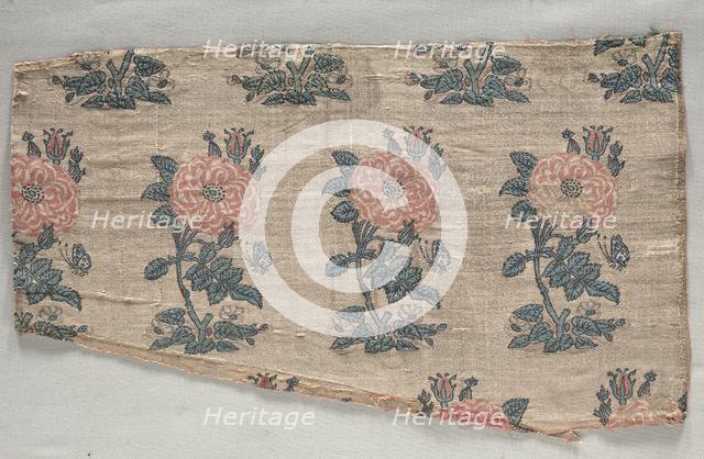 Sleeve with rose bushes and butterflies, early 1600s. Creator: Unknown.
