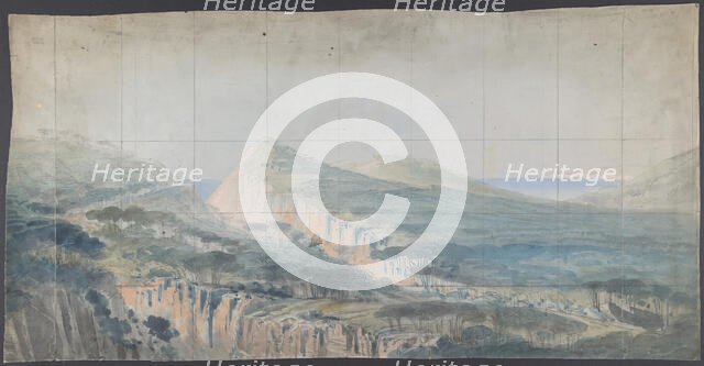 Design for a Stage Set at the Opéra, Paris, 1830-90. Creator: Eugene Ciceri.