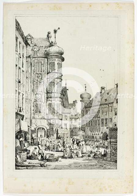 Ratisbonne, 1833. Creator: Samuel Prout.