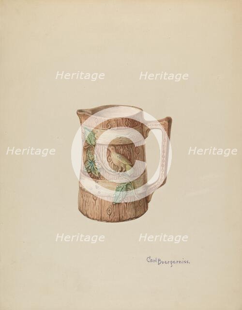 Pitcher, c. 1940. Creator: Carl Buergerniss.