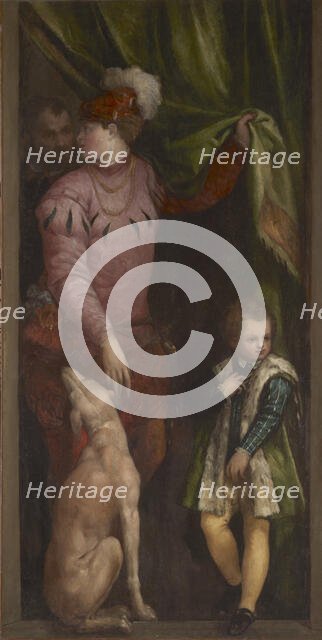 A Boy and a Page, c1570. Creator: Veronese; Paolo (1528-1588).