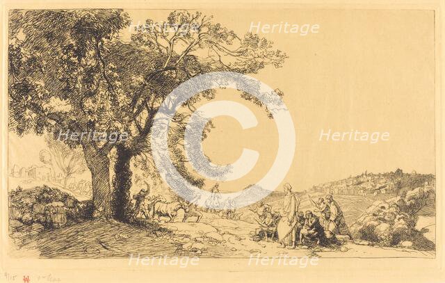 Le Christ au matin de rameaux, 1918. Creator: Auguste Lepere.