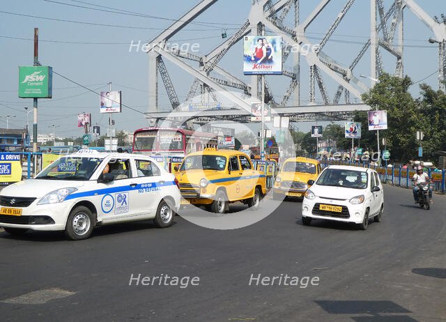 Traffic in Calcutta, India, 2019. Creator: Unknown.