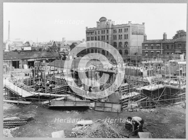 Coventry Cathedral, Priory Street, Coventry, 10/08/1955. Creator: John Laing plc.