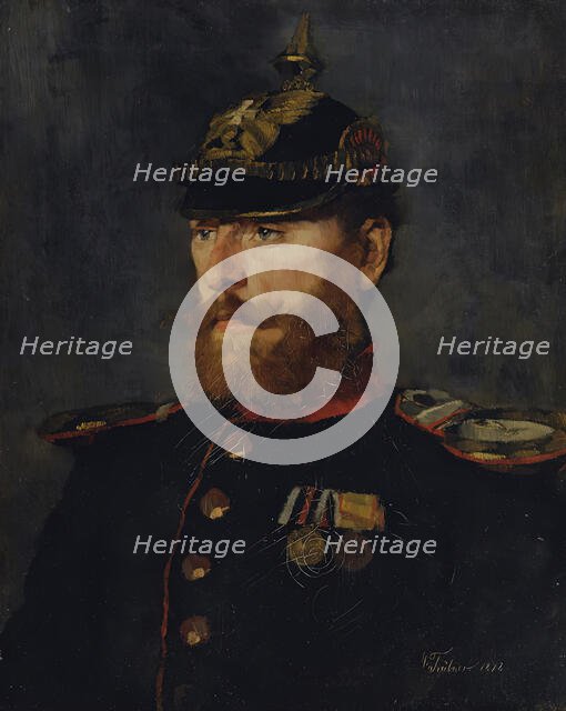 Landwehr officer, 1872. Creator: Wilhelm Trübner.