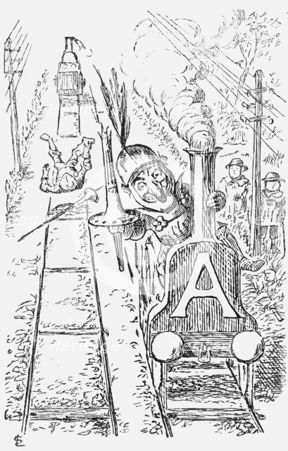 'The Worst Managed Railway Running Out of London', 1868. Artist: Edward Linley Sambourne
