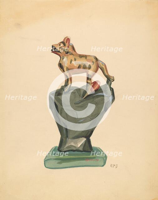 Carving, 1935/1942. Creator: Raoul Du Bois.