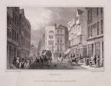 Aldgate High Street, London, 1830. Artist: W Wallis