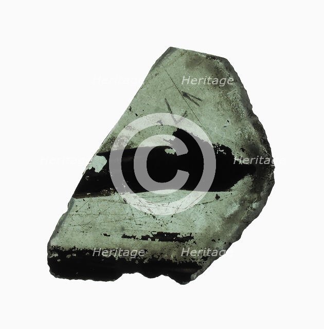 Glass Fragment, French, 13th century. Creator: Unknown.