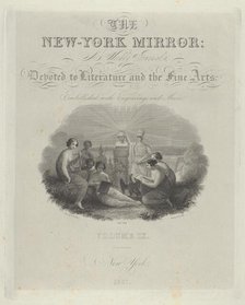 Title Page: The New York Mirror, A Weekly Journal, Devoted to Literature and the Fine Arts..., 1831. Creator: Asher Brown Durand.
