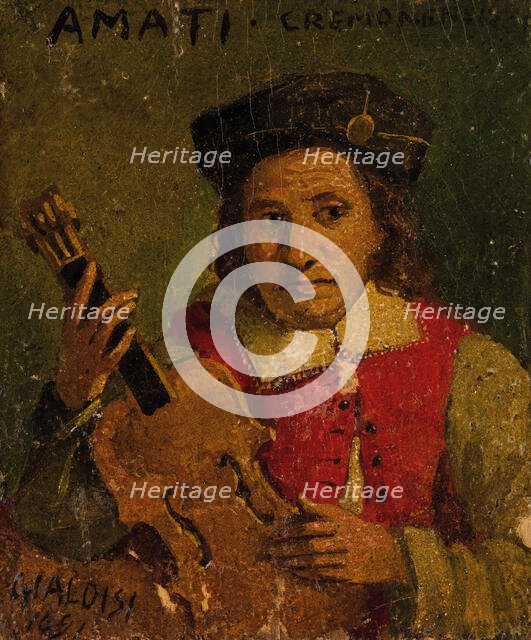 Portrait of Nicola Amati (1596-1684), End of 17th cen.. Creator: Gialdisi, Francesco (1650-1720).