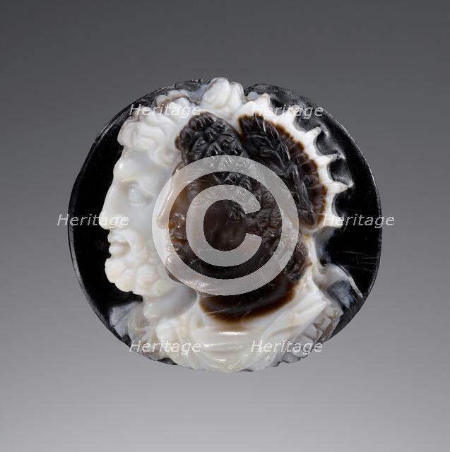 Cameo;Cameo with a Ptolemaic King and Zeus Ammon, 2nd century B.C. Creator: Unknown.