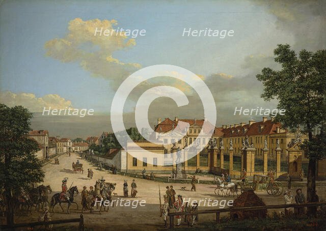 The Mniszech Palace in Warsaw, 1779. Creator: Bellotto, Bernardo (1720-1780).