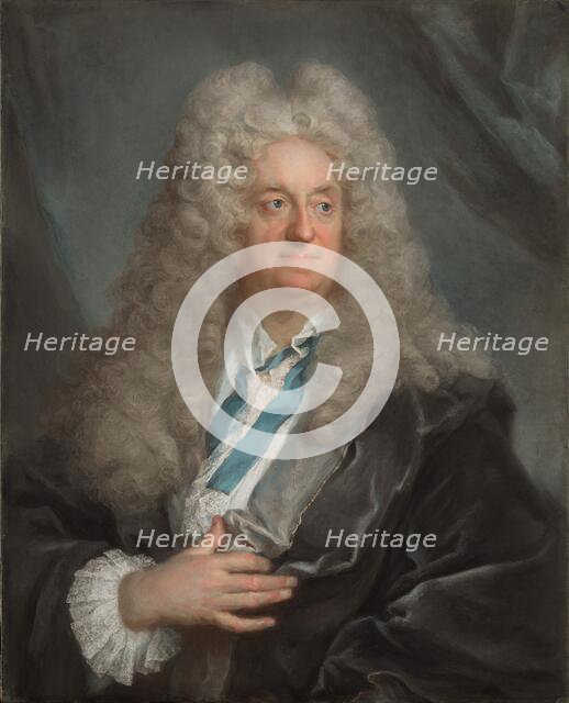 Portrait of a Man, about 1725. Creator: Joseph Vivien.