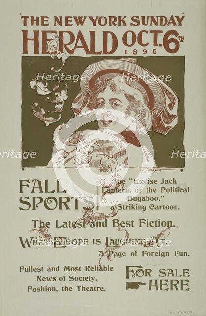 The New York Sunday herald. Oct. 6th 1895, c1895. Creator: Charles Hubbard Wright.