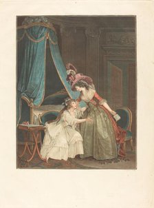 L'Indiscretion, 1788. Creator: Jean Francois Janinet.