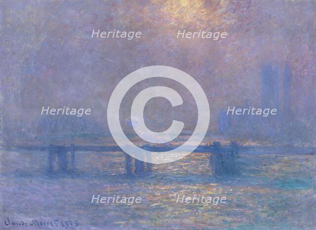 Charing Cross Bridge, the Thames, 1903. Creator: Monet, Claude (1840-1926).