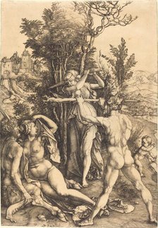 Hercules at the Crossroad, 1498/1499. Creator: Albrecht Durer.