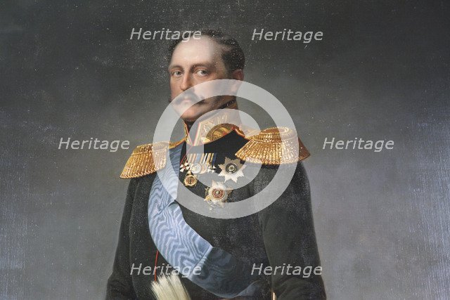 'Portrait of Emperor Nicholas I', mid 19th century. Artist: Unknown