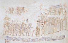 Christ with an army, c1020-c1030. Creator: Unknown.