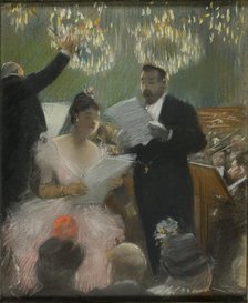 The Orchestra, c. 1880. Creator: Jean Louis Forain.