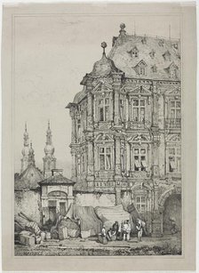 Castle of Martinsburg, Mainz, Germany, 1833. Creator: Samuel Prout (British, 1783-1852).