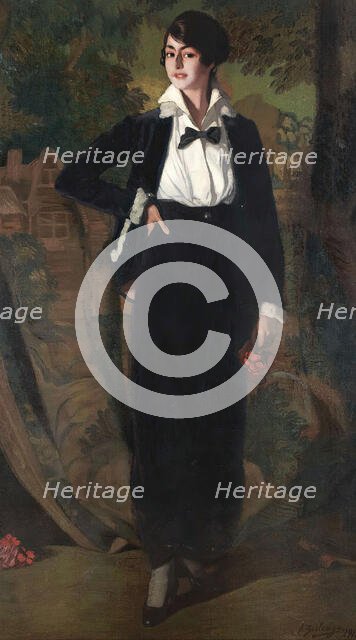 Mademoiselle Souty, 1915. Creator: Zuloaga y Zabaleto, Ignacio (1870-1945).