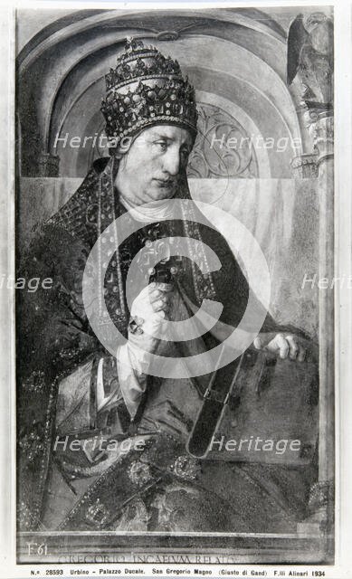 Gregory 'The Great' Saint, secular name Gregorius Anicius (540 - 604), Pope from 590 to 604. Creator: Unknown.